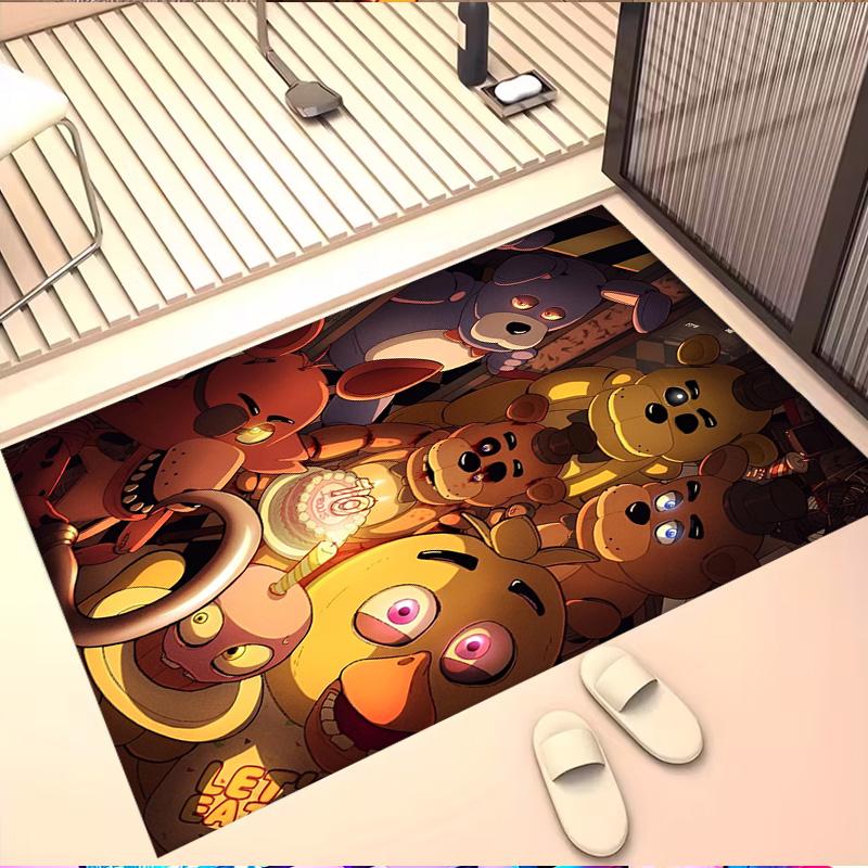 Five Nights at Freddy's Druckteppich, Waschbarer Bodenteppich, Für Eingangsbereich Schlafsaal Waschküche Büro Arbeitszimmer, Heimdekoration Geburtstag Weihnachtsgeschenk