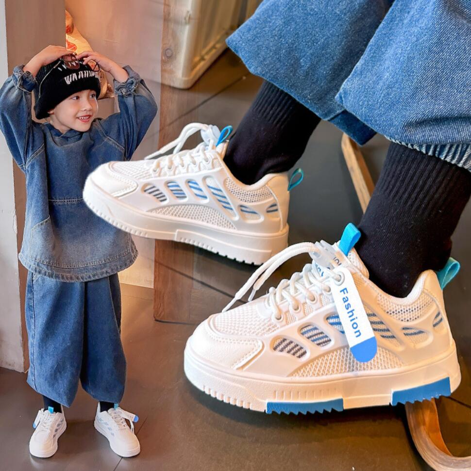Mode Jungen Turnschuhe Mädchen Atmungsaktive Sportschuhe für Kinder Kinder Herbst Rutschfeste Casual Student Schuhe Outdoor Schuhe Getragen Basket Schuhe