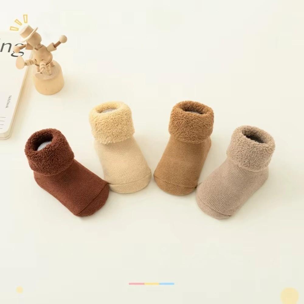 Plush Looped Snow Floor Socks 0-3Year Toddler Baby Socks Fashion Kids Woolen Socks