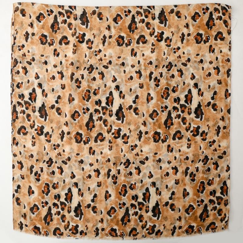 Breathable Leopard Dot Viscose Soft Scarf Boho Chic Thin Fringe Shawl Women Perfect For Travel & Casual Muslim Hijab 180*90Cm