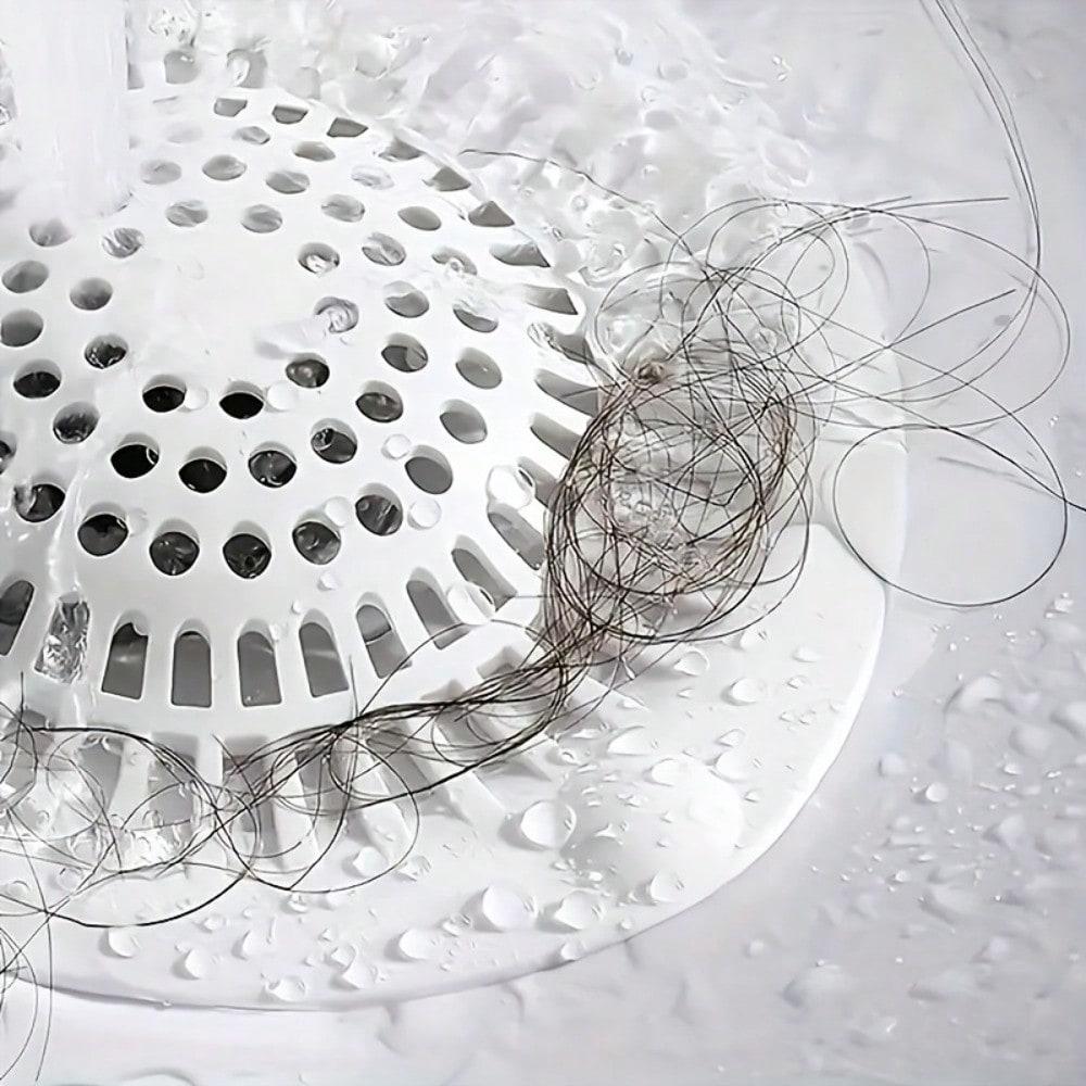 [Hair Catcher for Drain] Easy Installation Suction Cup Hair Catcher for Sink and Bathroom Drain | 1pc Kitchen Strainer To Prevent Clogs