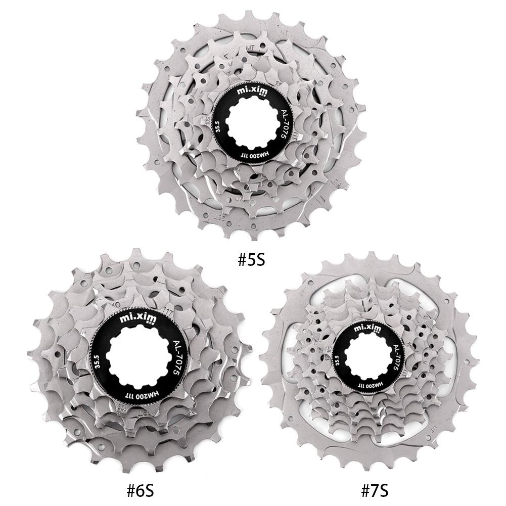 5/6/7-Speed Bike Freewheel 11-28/26/21T Bicycle Cassette Bike Cassette Freewheel for Brompton Folding Bicycle Cassette Flywheel