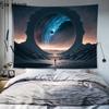 Starry Sky Moon Landscape Tapestry Room Aesthetic  Wall Hanging Art Background Cloth Bedroom Dormitory Home Decoration