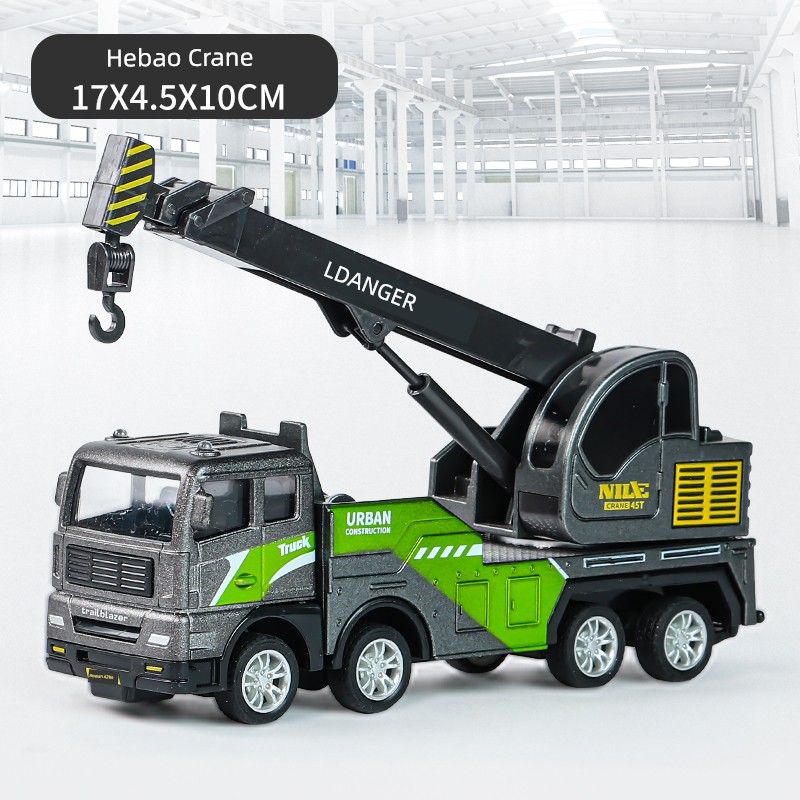 

Детский набор инженерной техники из сплава Экскаватор Развивающие игрушки для мальчиков 2-4 лет 6 Кран Каток Бетономешалка Alloy Crane