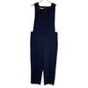 BACCA Navy Seersucker Covered Overalls Bottoms 36 NavyUsed