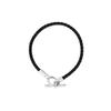 Hermes Glenan Minimalistyczny Wykwintny Elegancki Skórzany Bransoletka Unisex H071681FP89