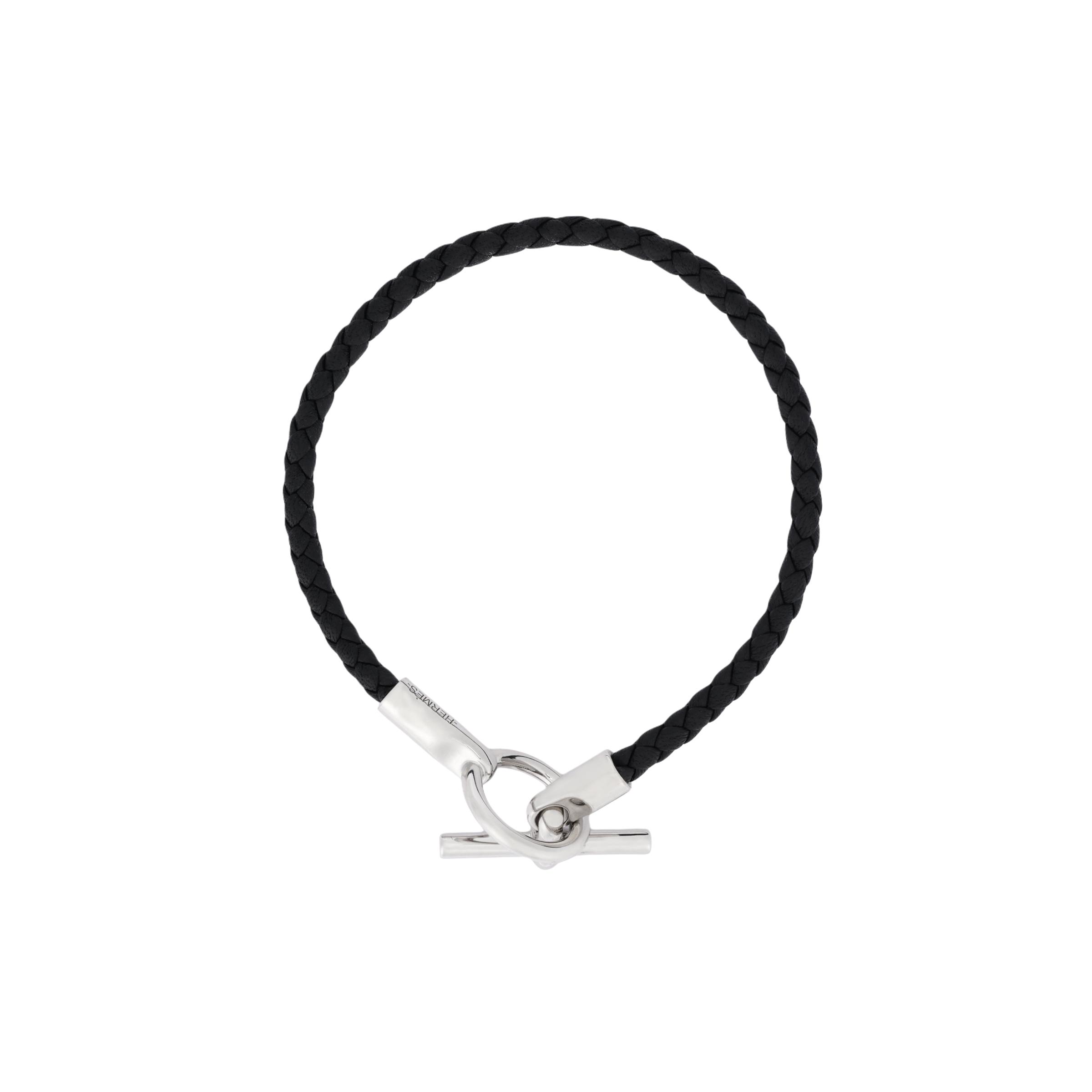 

Hermes Glenan Minimalist Exquisite Elegant Leather Bracelet Unisex Bracelets H071681FP89 T1