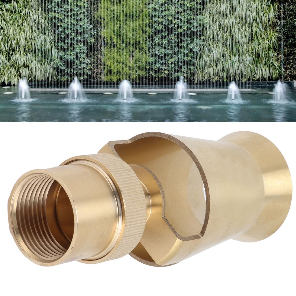 Brass Ice Tower Cedar Water Fountain Nozzle Spray Head Pond Sprinkler