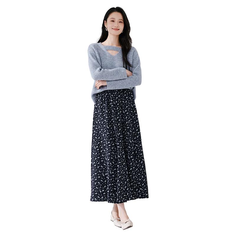 Xiangying Relaxed V-Neck Knit Sweater M