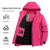 Men's Thickened Graphene-Heated Winter Jacket - Warm, Hooded, Cotton Outerwear for Couples