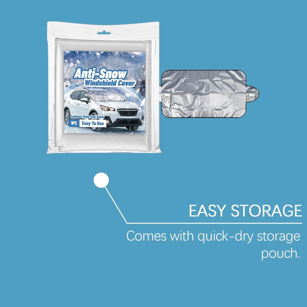 Windshield Snow Cover Thickened Dustproof Windproof Auto Supplies Windshield Snow And Ice Cover For SUVs All-Weather Outdoor