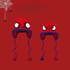 The new ear protection woolen hat cartoon spider hand-woven pullover hat personality trend all-match