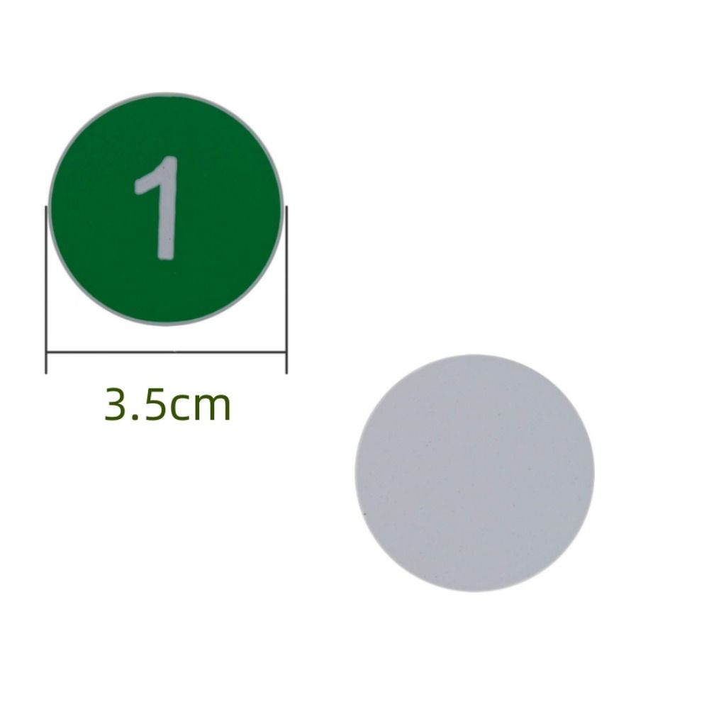 50PCS Durable Plastic Number Tags Lightweight Restaurant Queue Number Restaurant