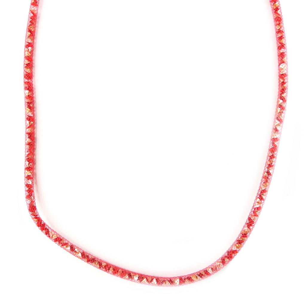 Les Trésors De Lily [M4113] – Rotes „Joyaux“ Designer-Armband (3 Reihen – 5 mm)
