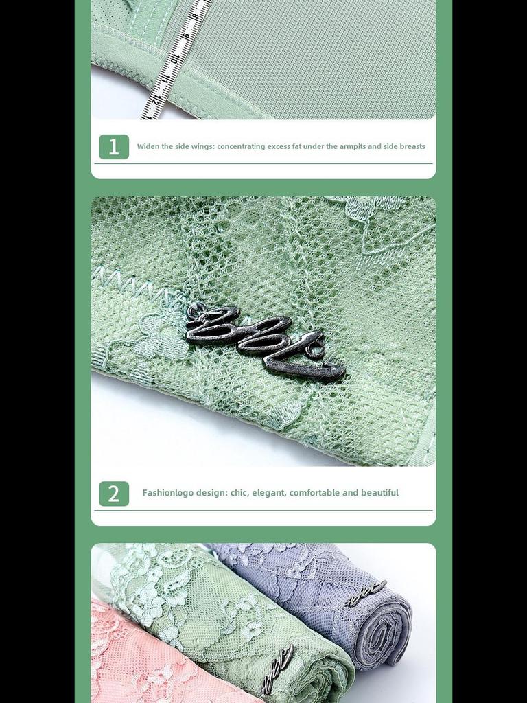 Summer Lace Adjustable Backless Bra with Rabbit Ears Design for Women