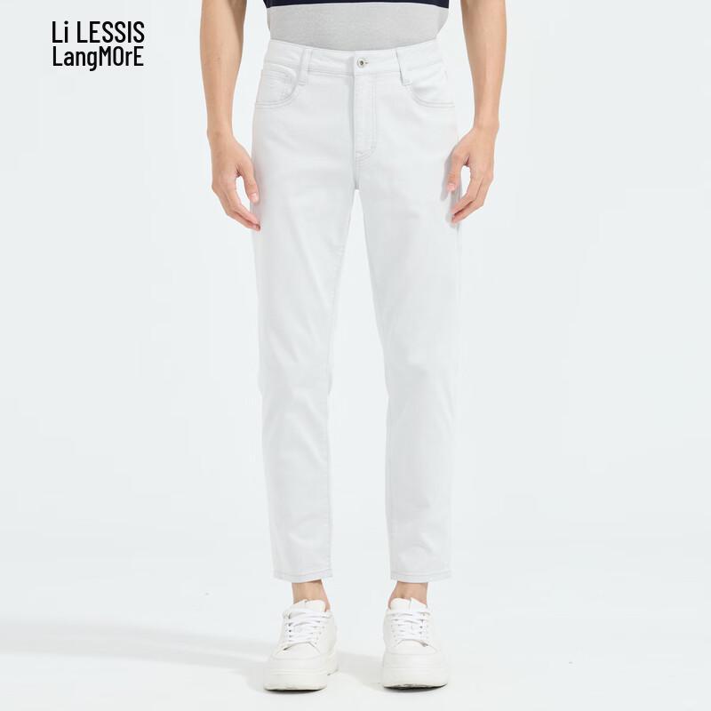 

Lilang Men s Cotton Lyocell Cropped Jeans 86