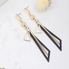 Geometric Earrings Korean Vintage Metal Acrylic Dangle Hanging Earring Brincos Simple Accessories for Women Jewelry