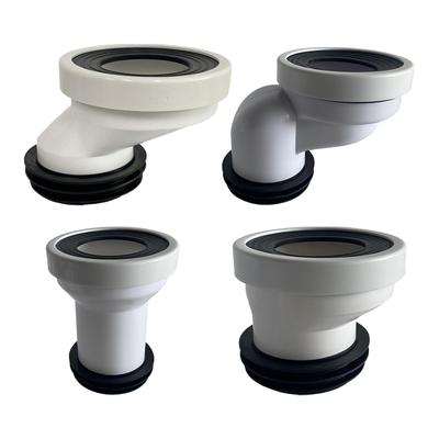 Adaptador de Extensión de Brida de Inodoro Desplazada Material PVC Kit Limpiador de Desagüe de Fontanería para Reemplazo de Inodoro y Orinal