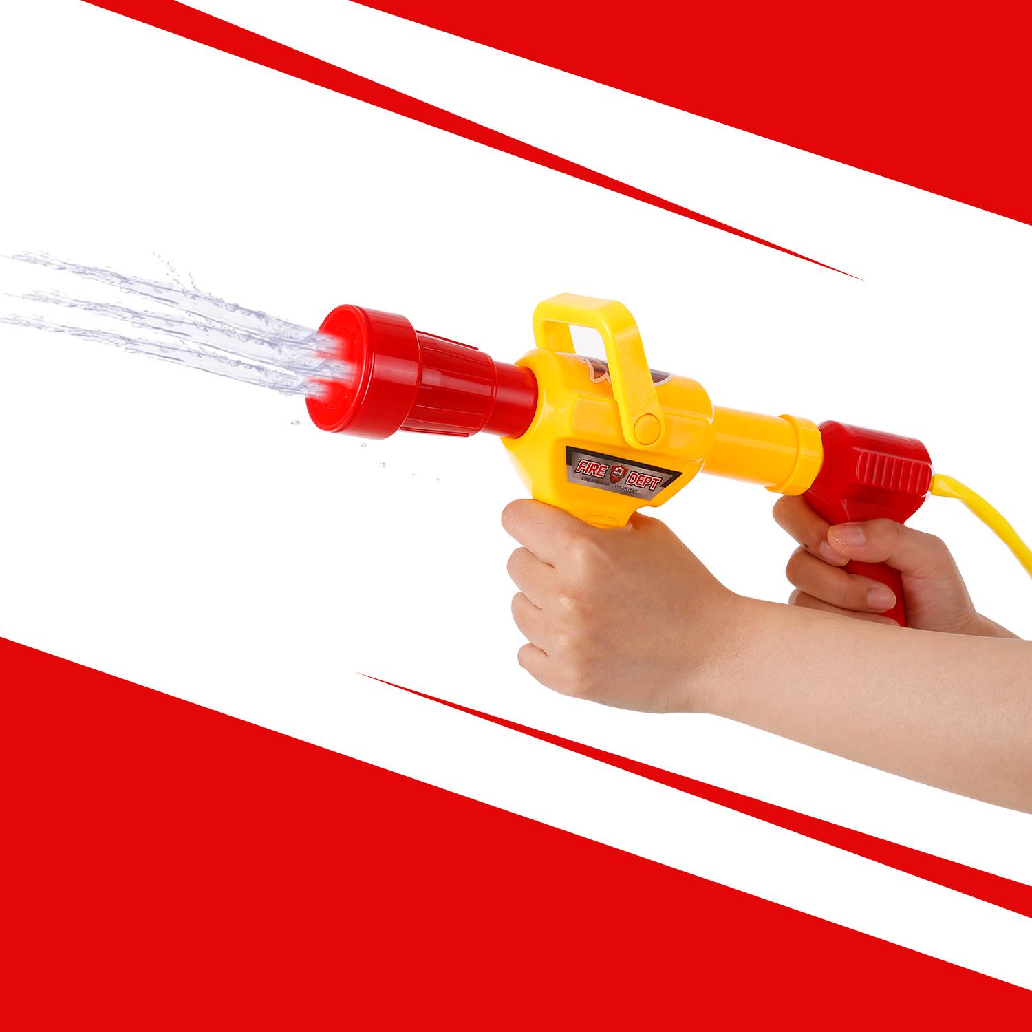 Рюкзак Пожарного Игрушка для Распыления Воды Огнетушитель с Насадкой и Баком Набор Детская Уличная Водная Пляжная Игрушка для красный