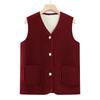 Women's Lamb Fleece Vest Coat - Warm Winter Fashion for Mom