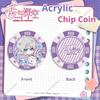 Love and Deepspace Sylus Rafayel Zayne Xavier Caleb Acrylic Chip Coin 43MM Anime Cosplay Colorful Pattern Game Coin Game Gift