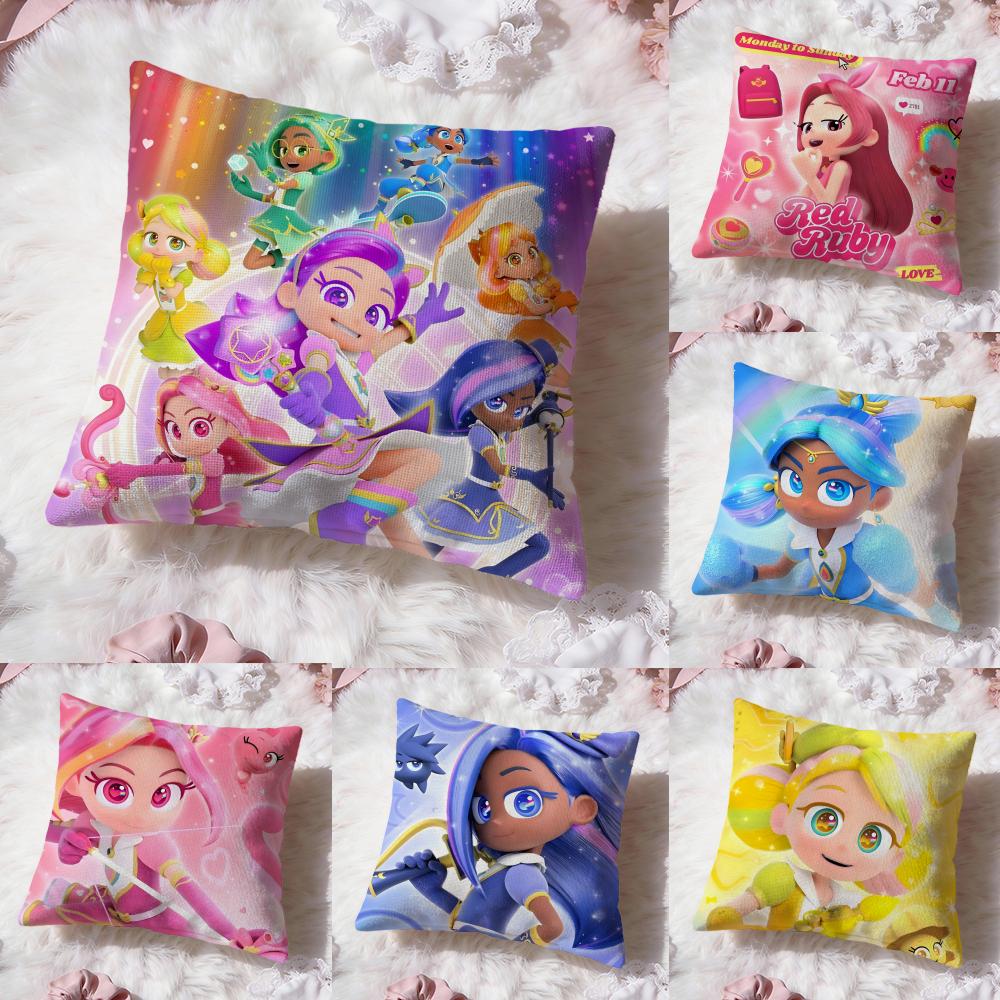 anime r-Rainbow Bubblegem Cushion Cover Premium Comfort Reversible Pillow Cove -Two in One Design for Any Room & Car Interior