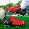 Kids Soccer Boots Low Top Velcro New Breathable Student Professional Training Sneakers Long Spike Soccer Boots