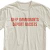 Haltet Einwanderer Abgeschobene Rassisten T-Shirt, Protest Grafik T-Shirt