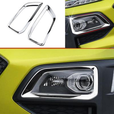 2 Teile/satz für Hyundai Kona Kauai 2017 - 2022 Nebelscheinwerfer Abdeckung Nebel Lampe Dekoration Pailletten Trim Auto
