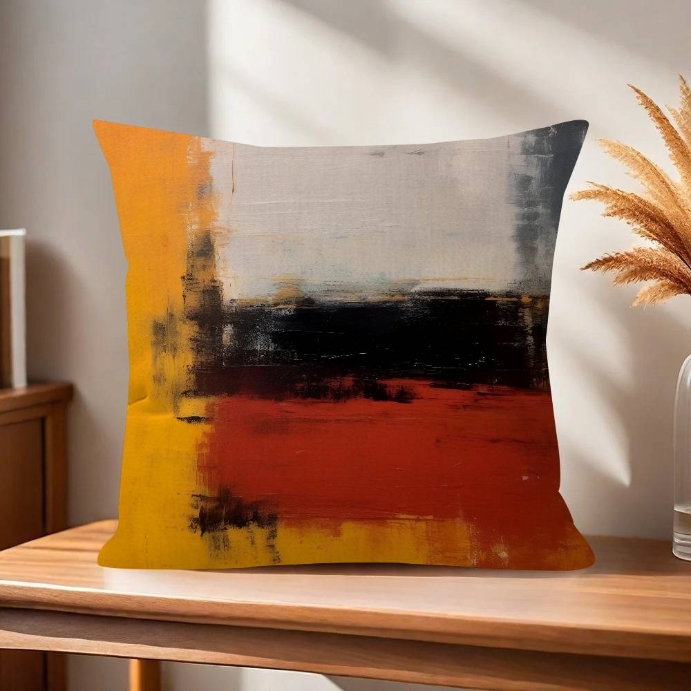 Art Mark Rothko painting  Pillow Gift Home Office Decoration Bedroom Sofa Car Cushion Cover case 45x45