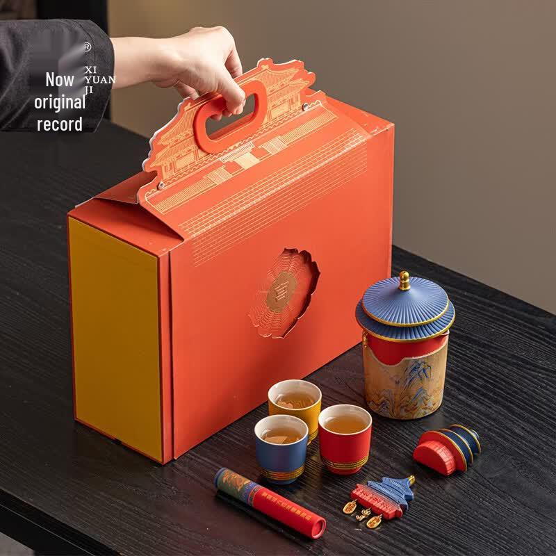 Xiyuanji Palace Rivers and Mountains 7-piece Kung Fu Tea Set