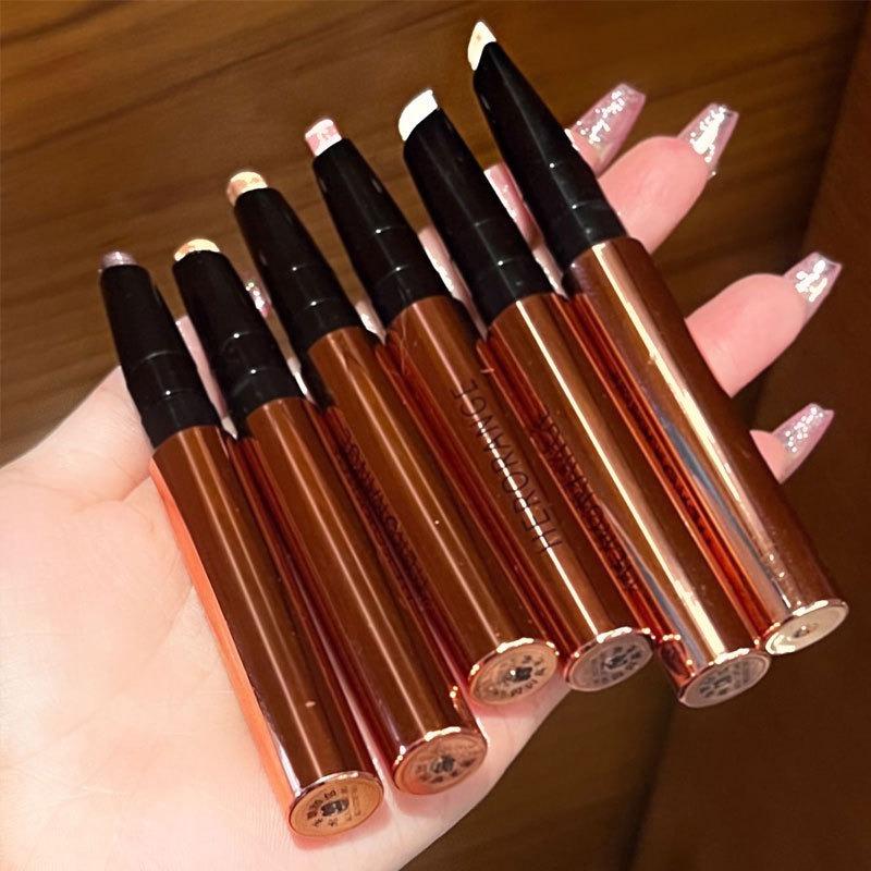 Shimmery Glitter Pearlescent Under Eye Silkworm Eyeshadow Stick Highlighter Pen For Women
