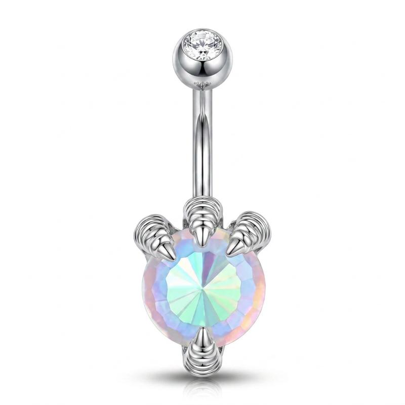 Women’s Cute Heart Butterfly Belly Button Rings Durable Stainless Steel Daily Wear A6