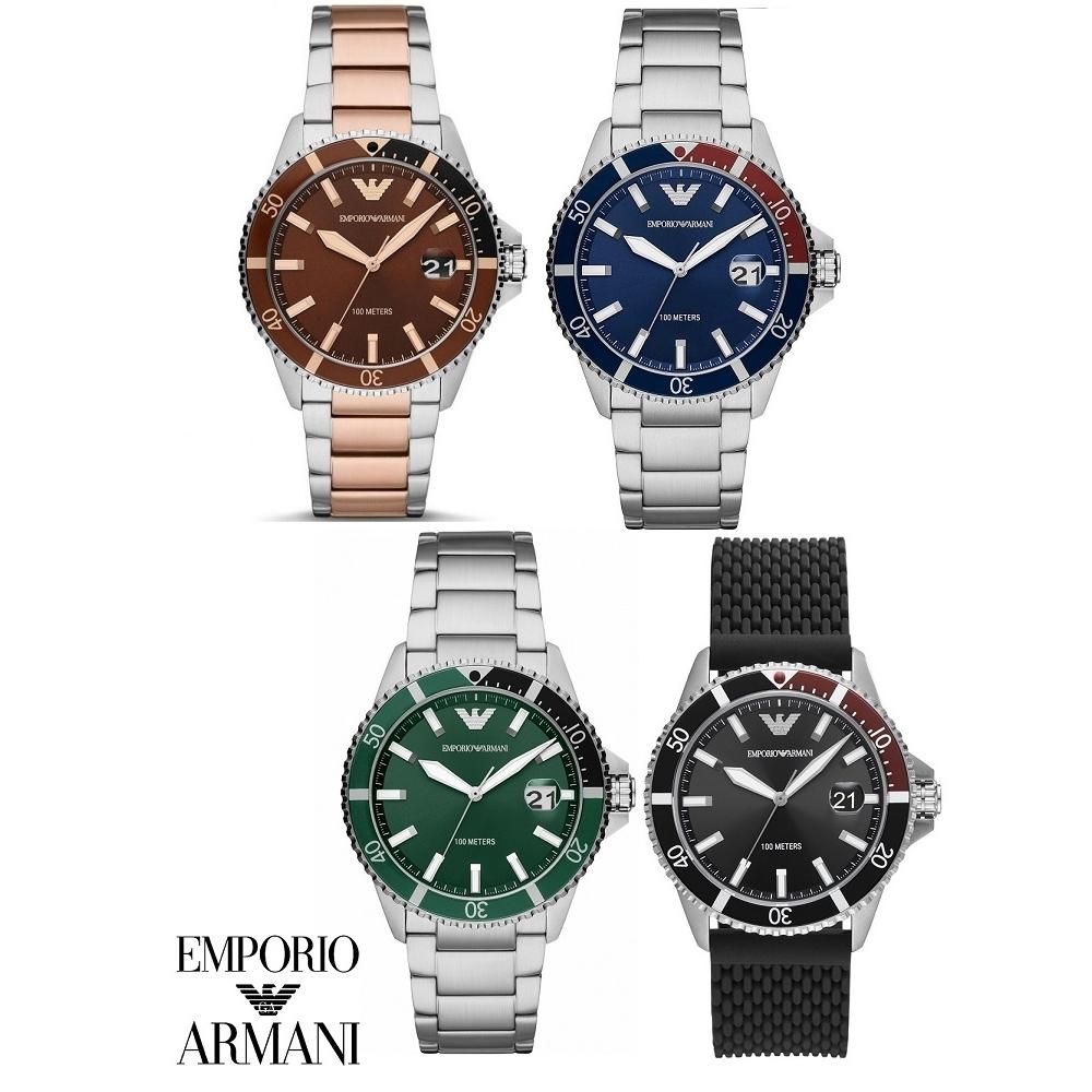 

Emporio Armani Emporio Armani Diver Металлоуретановые мужские подарки на годовщину, 4 типа