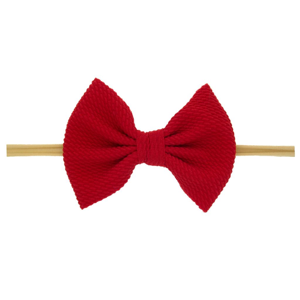 Newborn Toddler Kid Baby Girls Bow Turban Headband Headwear Accessories