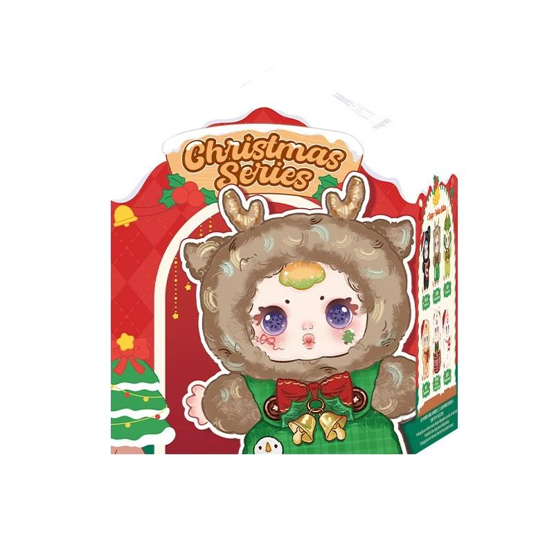Mm Milk Candy Christmas Series Plush Blind Box Creative Action Figure Doll Desktop Decor Collection Mystery Box Christmas Gift