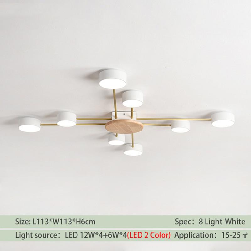 Wooden Led Ceiling Light Surface Mounted Ceiling Lamp AIBIOU Style Designer Metal Lustre for Living Room Kitchen Lights Fixtures