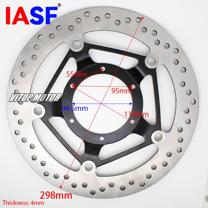 

IASF Motorcycle Front Floating Brake Disc Rotor for Honda CBR250R CBR 250 R 2011-2013 CBR 300 R CBR300R 2014-2021 CB300F 15-21 Floating Front