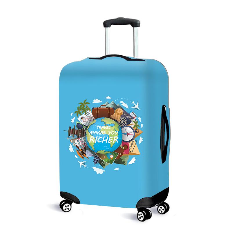 Copertura Elastica antipolvere in Pelle per Valigia Trolley 20-30 Pollici - Ispessita e Resistente all'Usura