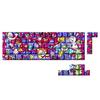 74/140Key PBT Backlits Keycaps Graffiti Art Design Original Profile Side Engraved Keycaps For Mechanical Keyboards