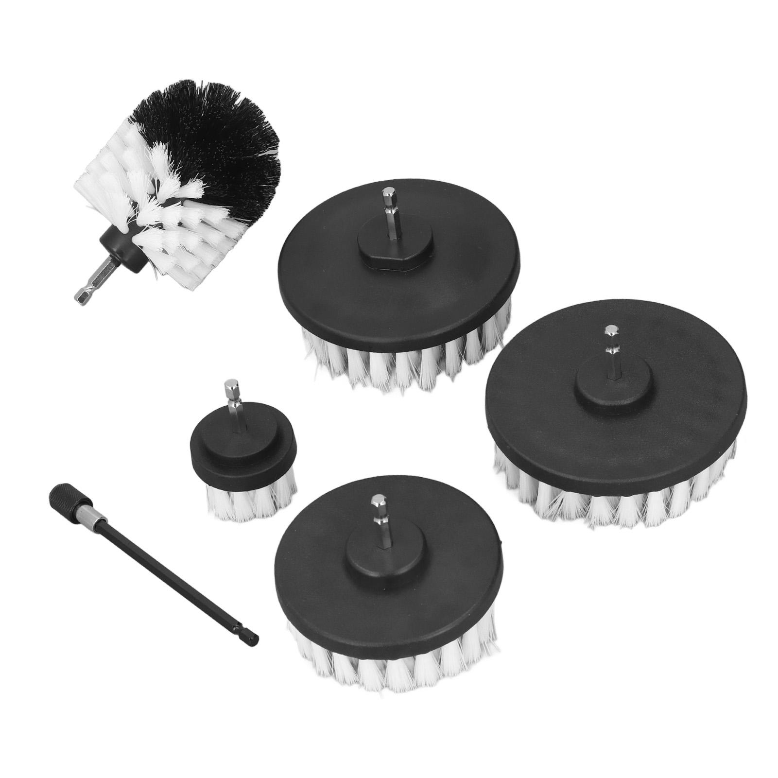 

14-дюймовая дрель-щетка с шестигранным хвостовиком, несколько размеров, электрическая щетка-скруббер для чистки с удлинителем