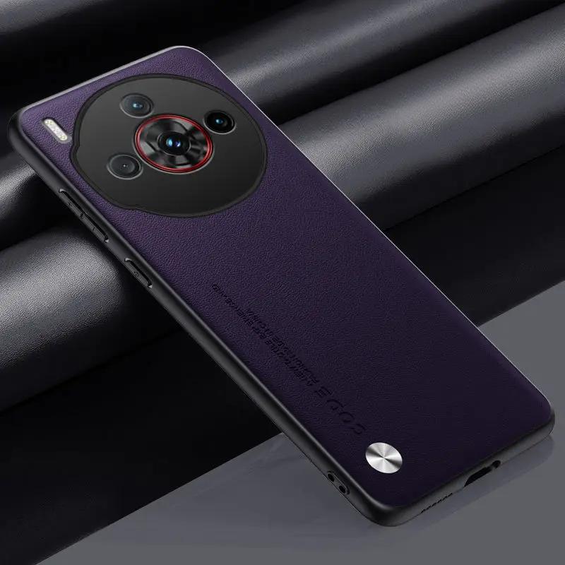 Do etui ZTE Nubia Z60s Pro Zwykła skóra PU Silikon TPU Miękka ochrona krawędzi Pokrowiec do Nubia Z60 S Pro Z60SPro Odporny na wstrząsy twardy zderzak