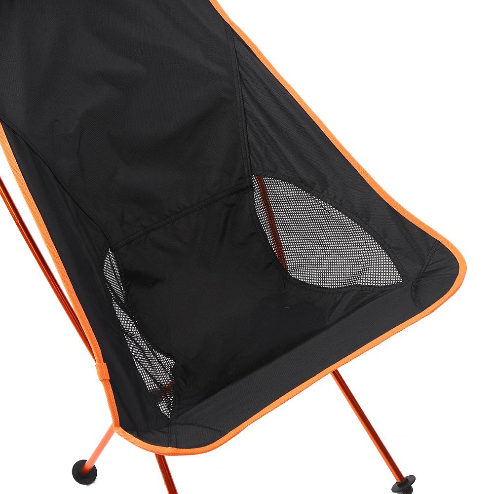 Foldable Chair 7075 Aluminum Alloy Moon Seat with Pillow for Beach Hiking Fishing Picnic Outdoor