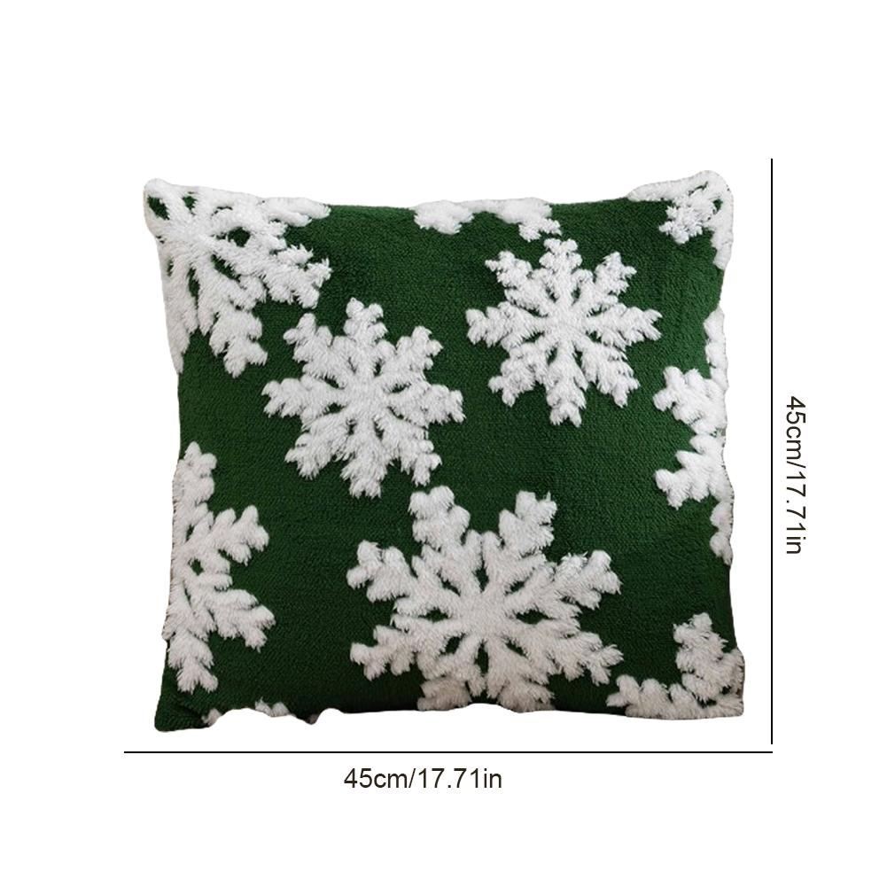 45x45cm Christmas Cushion Covers Decorations 2025 Winter Pillows Cover Decor Sofa Cover Snowflake Cushion Cases Home Decoration