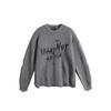 Men's Japanese Retro Ripped Knit Sweater - Autumn/Winter Trendy Round Neck Pullover