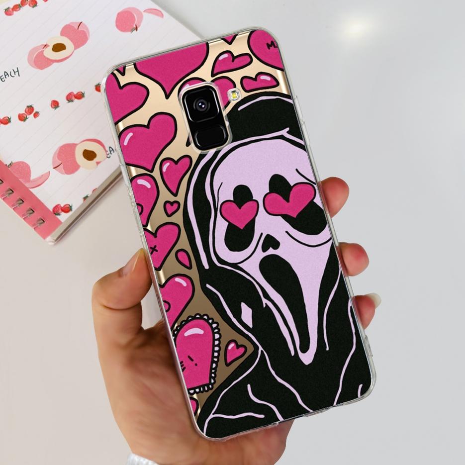 For Samsung Galaxy A8 2018 Case SM-A530F New Fashion Painted Cover Soft Silicone Phone Case For Samsung A8 Plus A8+ A730F Bumper