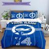 3pcs Brighton & Hove Albion F.C.  Cover Set - Personalized Name, HD Printed Bedding with 1 Cover and 2 Pillowcases - Perfect for Home Decor, Easy Care