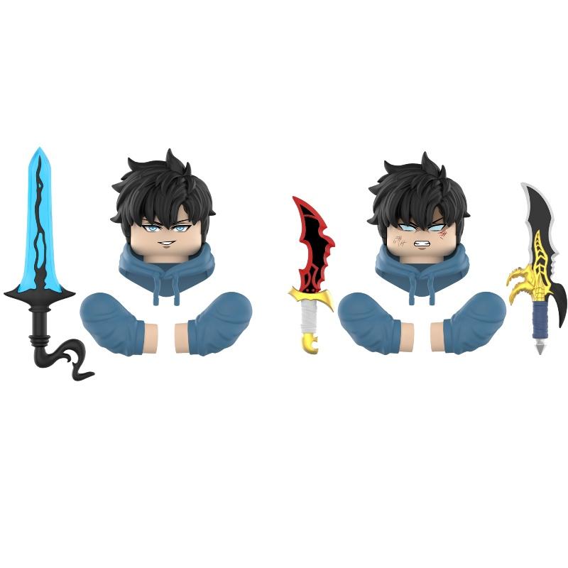 NUEVAS Minifiguras 2025 de Solo Leveling Cheng Xiaoyu: 6 Estilos, Brazos con articulaciones esféricas, Armas únicas, Muy detallado, Juguetes de anime