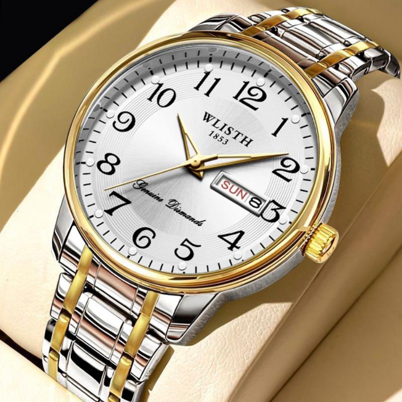 Top Brand Fashion Men's Watch Double Calendar Luminous Waterproof Quartz Digital Wrist Watch
