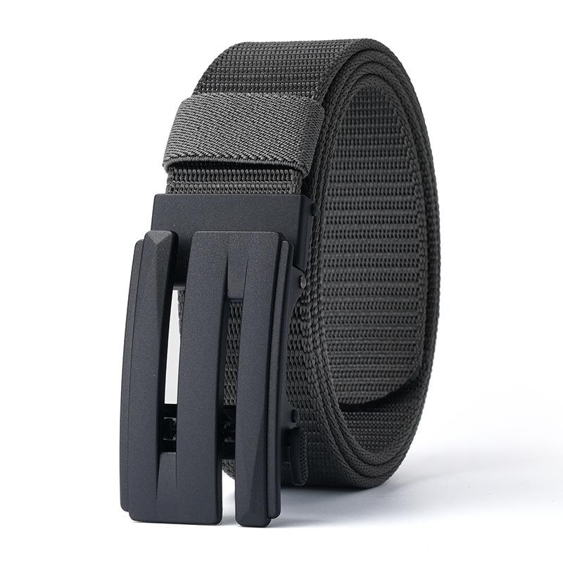 Outdoor Belt New Men's Nylon Belt Adjustable Simple Automatic Buckle Belt
